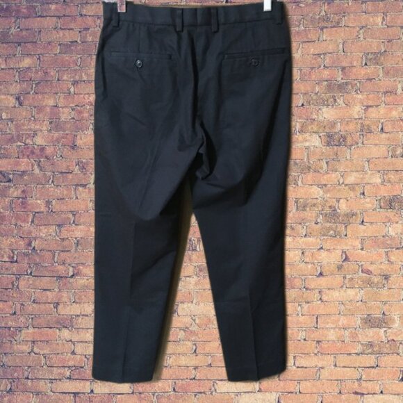 Brooks Brothers Advantage Chino Black Stretch Clark Fit Pants-Men's 33x30 - Picture 2 of 6